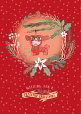 peaceful dog Christmas Card 29593 created by Joshua Billington