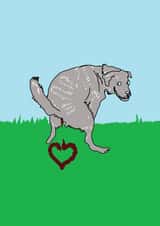 Funny Valentines Day Card - From The Dog created by LIKKS Greeting Cards