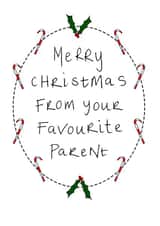 merry christmas Christmas Card 6139 created by Rachel Storey Illustration