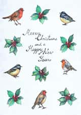 Christmas Bird Card 22346 created by Anna Stankevich
