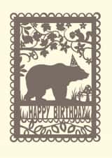 Classic Birthday Card - Bear - Woodland created by Pogofandango