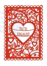 Red Engagement Heart Card created by Pogofandango