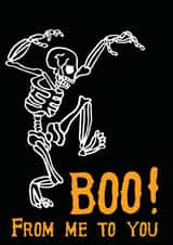 halloween skeleton Card 29889 created by Herbert and Wilks