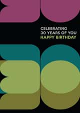 30 30TH Birthday Card 27958 created by Lizzie O'Grady