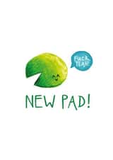 Rude Lili Pad Pun New Home Card - New Pad - Fuck Yeah! created by Odd Socks