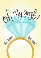 Large diamond OMG - engagement card created by Claire Lefevre