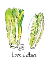 lettuce veggie Valentines Day Card 27864 created by Jelly Armchair