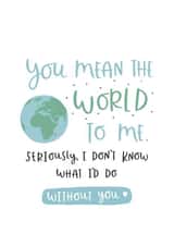 You've got [my] whole world in [your] hands created by Abbie Imagine