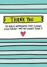 Thank You For Your Support Card created by Angela Chick