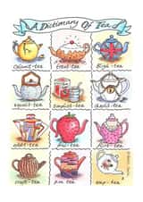 Dictionary Tea Humour Card 7978 created by Helen L Smith