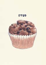 stud muffin Valentines Day Card 27686 created by Roisin Cafferty