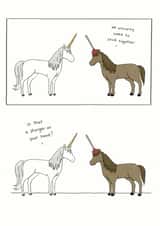 unicorn liz Love & Friendship Card 6530 created by Redback Cards