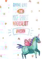 unicorn shine Good Luck Card 7829 created by Hoard Pretty Things