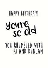 birthday old Birthday Card 7994 created by Little Stars Prints