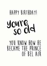 funny humour Birthday Card 7995 created by Little Stars Prints