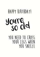 birthday old Birthday Card 7998 created by Little Stars Prints