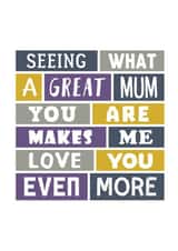 Heartfelt Mothers Day Card For Wife, Partner, Fiancee, Girlfriend created by SixElevenCreations