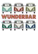 wunderbar splitty Congratulations Card 8007 created by vdubxs