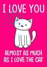 cat valentine Valentines Day Card 7835 created by Doodlecats