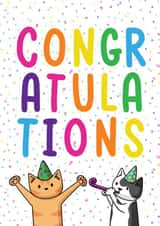 congratulations congrats Congratulations Card 7837 created by Doodlecats
