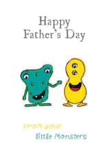 monsters little Father's Day Card 27159 created by Ginger Ink Design
