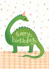 dinosaur diplodocus Birthday Card 1057 created by Bethany Christou