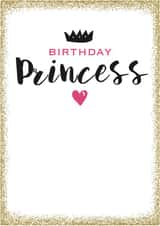 PRINCESS typography Birthday Card 2793 created by Always Sparkle
