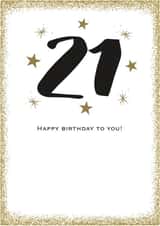 21 twentyone Birthday Card 2805 created by Always Sparkle