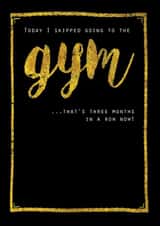 gym funny Humour Card 3128 created by JellynBean
