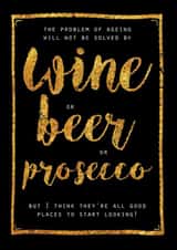 wine beer Birthday Card 3137 created by JellynBean