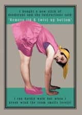 up bottom Humour Card 3141 created by JellynBean