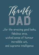 dad thanks Father's Day Card 5081 created by Silly Prints