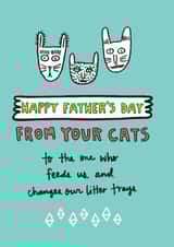 Happy Father's Day From Your Cats Card created by Angela Chick