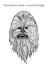 funny chewbacca Birthday Card 28451 created by The Card Compony