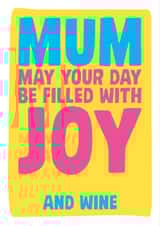 Mum Typography Birthday Card 2975 created by Dean Morris Cards