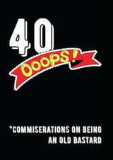 40 rude Birthday Card 8059 created by Filthy Sentiments