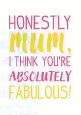 mum fabulous Mothers Day Card 28198 created by Paper Sheriff