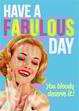 fabulous day Birthday Card 2988 created by Dean Morris Cards