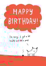 poop dog Birthday Card 25713 created by Sarah Ray
