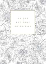 botanical floral Love & Friendship Card 1388 created by Megan Claire