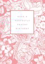 birthday peachy Birthday Card 1391 created by Megan Claire