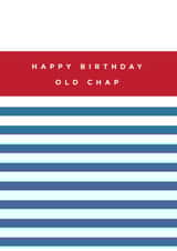 Old chap stripes birthday card created by Megan Claire