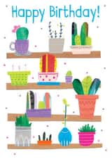 birthday plants Birthday Card 5726 created by Louise Wright