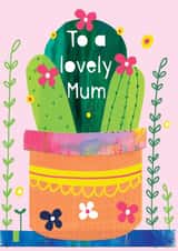 mothers cactus Mothers Day Card 28047 created by Louise Wright