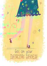 birthday dancing Just because Card 5728 created by Louise Wright