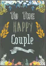 Floral 'Happy couple' - (White, grey and mustard) created by Louise Wright