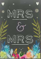 MRS & MRS floral wedding design created by Louise Wright