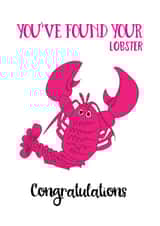Lobster engagement card created by Afewhometruths