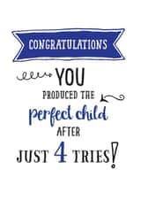 Blue perfect child 4th try card created by Afewhometruths