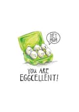 Cute Eggs Mother's Day Card created by Odd Socks